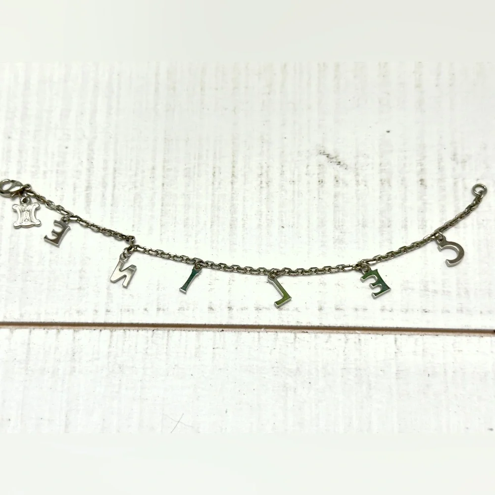 Celine Charm Bracelet- Silver & Pink - Picture 5 of 5